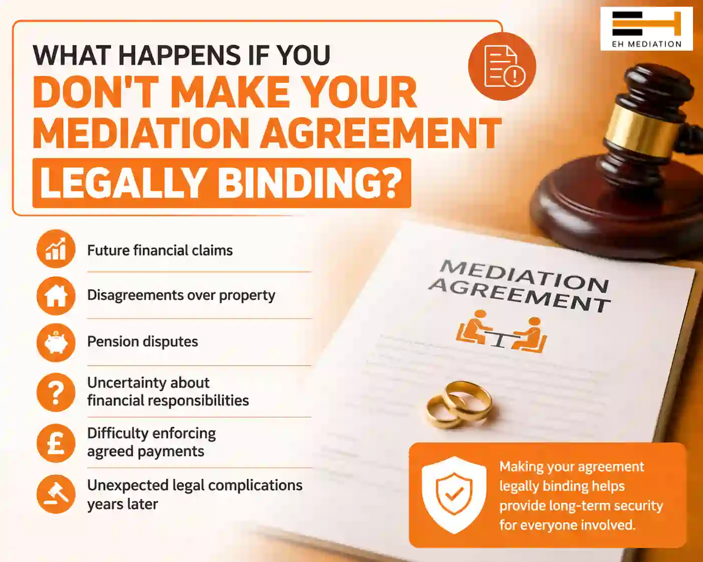 What Happens If You Don't Make Your Mediation Agreement Legally Binding Crediton?